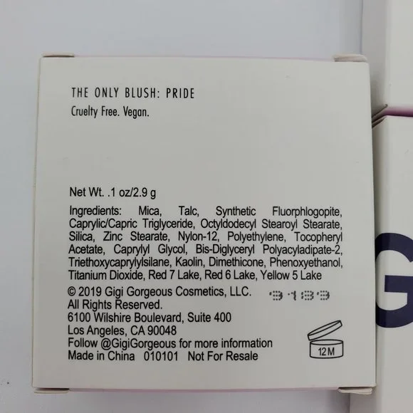 🌴5/$50 3x Gigi Gorgeous The Only Blush in Pride TRAVEL SIZE .1 oz each NEW - Picture 6 of 6